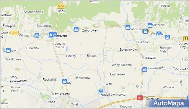 mapa Wąsy-Wieś, Wąsy-Wieś na mapie Targeo