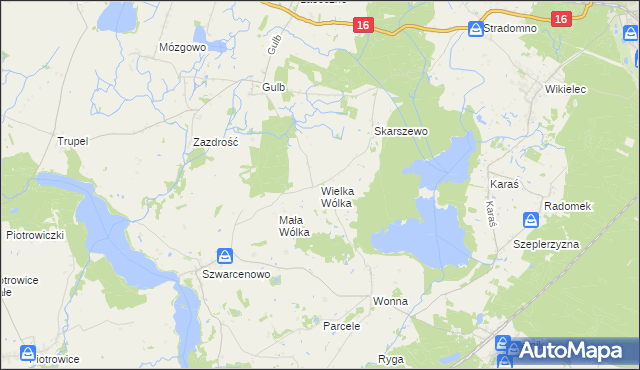 mapa Wielka Wólka, Wielka Wólka na mapie Targeo