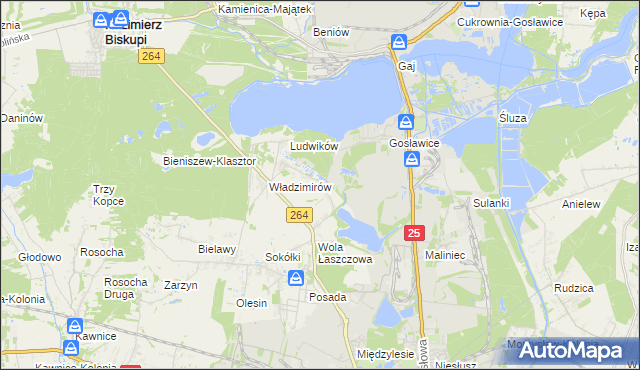 mapa Wieruszew, Wieruszew na mapie Targeo