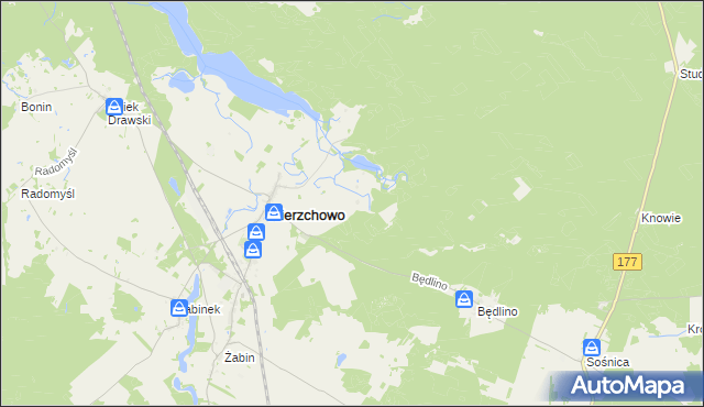 mapa Wierzchówko, Wierzchówko na mapie Targeo
