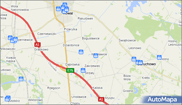mapa Więsławice, Więsławice na mapie Targeo