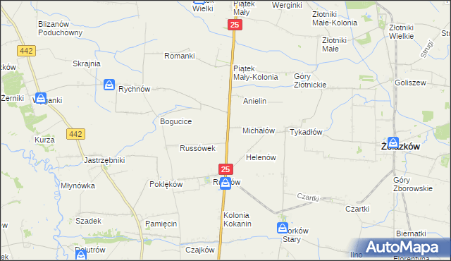 mapa Witoldów gmina Żelazków, Witoldów gmina Żelazków na mapie Targeo