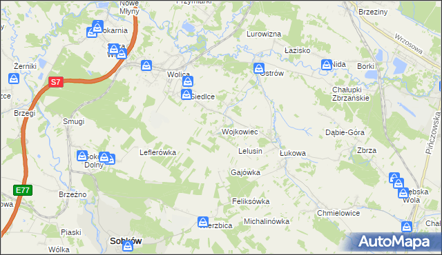 mapa Wojkowiec, Wojkowiec na mapie Targeo