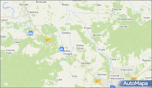 mapa Wólka Dolna, Wólka Dolna na mapie Targeo