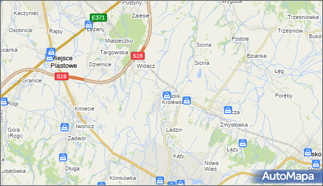mapa Wróblik Królewski, Wróblik Królewski na mapie Targeo