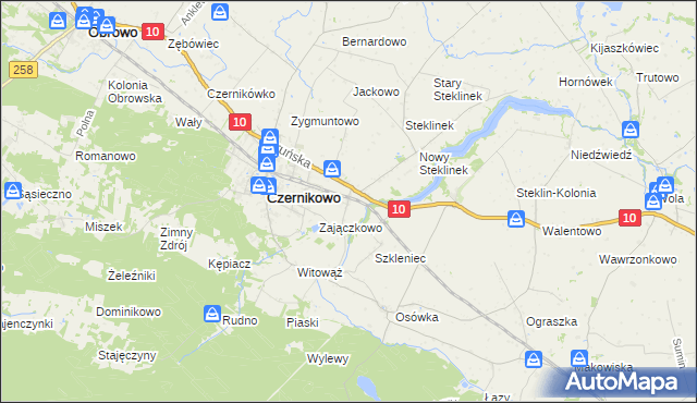 mapa Wygoda gmina Czernikowo, Wygoda gmina Czernikowo na mapie Targeo