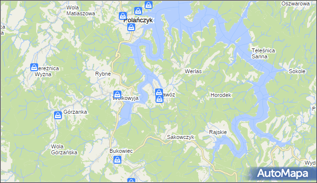 mapa Zawóz, Zawóz na mapie Targeo