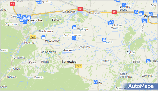 mapa Zdonków, Zdonków na mapie Targeo