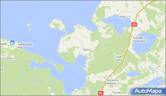 mapa Zdory, Zdory na mapie Targeo