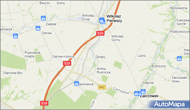 mapa Zdrapy gmina Wilkołaz, Zdrapy gmina Wilkołaz na mapie Targeo