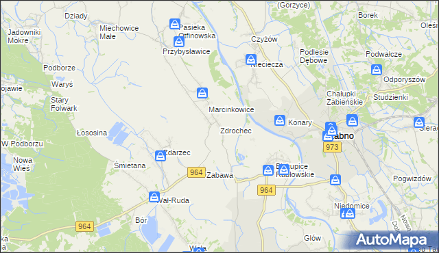 mapa Zdrochec, Zdrochec na mapie Targeo