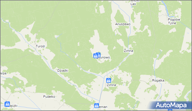 mapa Zdunowo gmina Pisz, Zdunowo gmina Pisz na mapie Targeo