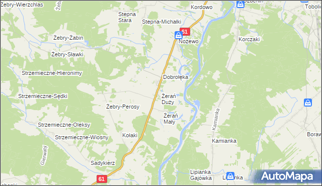 mapa Żerań Duży, Żerań Duży na mapie Targeo