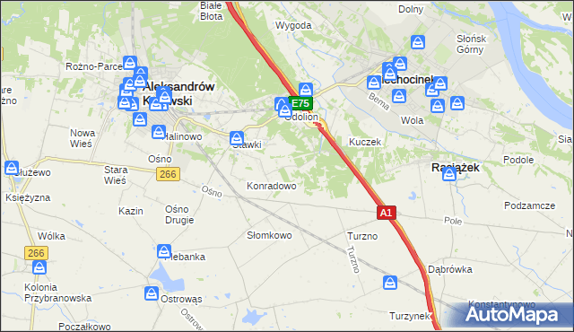 mapa Zgoda gmina Aleksandrów Kujawski, Zgoda gmina Aleksandrów Kujawski na mapie Targeo