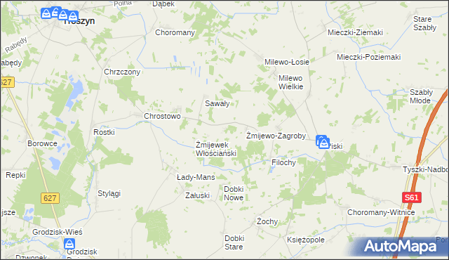 mapa Żmijewek-Mans, Żmijewek-Mans na mapie Targeo