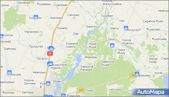 mapa Żółwieniec, Żółwieniec na mapie Targeo