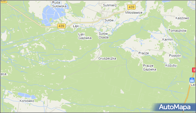 mapa Gruszeczka, Gruszeczka na mapie Targeo