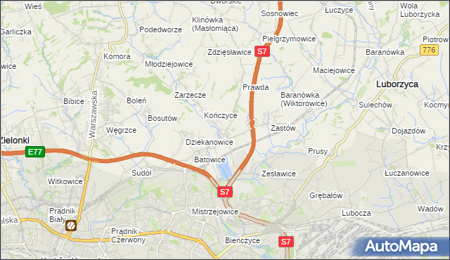 mapa Raciborowice gmina Michałowice, Raciborowice gmina Michałowice na mapie Targeo