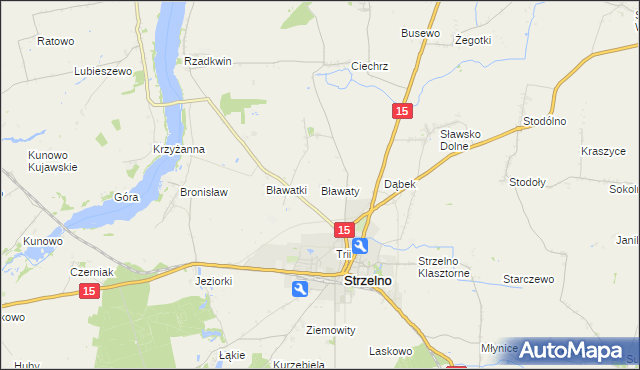 mapa Bławaty, Bławaty na mapie Targeo