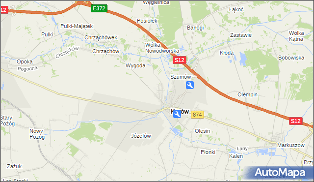mapa Brzozowa Gać, Brzozowa Gać na mapie Targeo