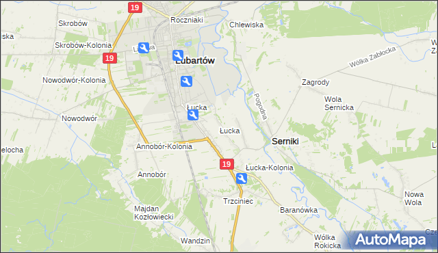 mapa Łucka, Łucka na mapie Targeo