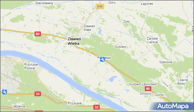 mapa Pędzewo, Pędzewo na mapie Targeo