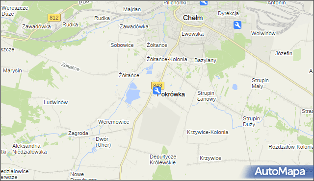 mapa Pokrówka, Pokrówka na mapie Targeo
