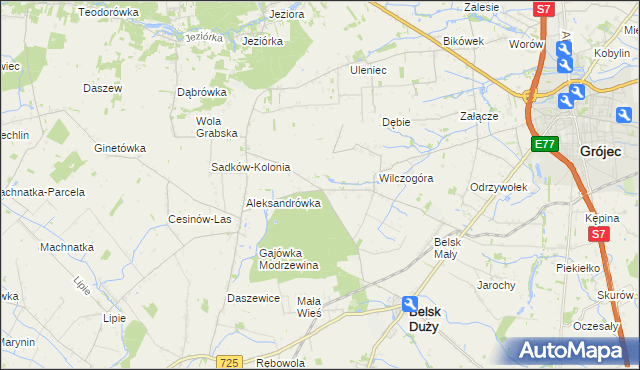 mapa Rosochów, Rosochów na mapie Targeo