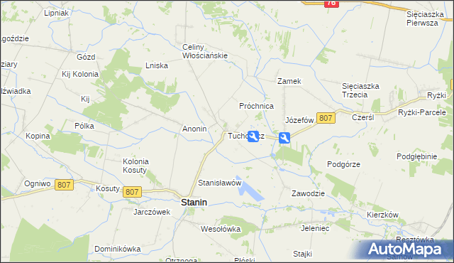 mapa Tuchowicz, Tuchowicz na mapie Targeo