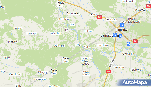 mapa Urle, Urle na mapie Targeo