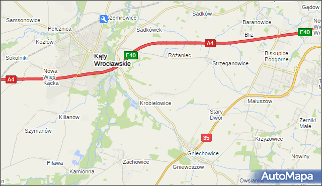 mapa Wojtkowice, Wojtkowice na mapie Targeo