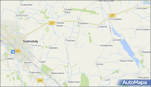 mapa Wychowaniec, Wychowaniec na mapie Targeo