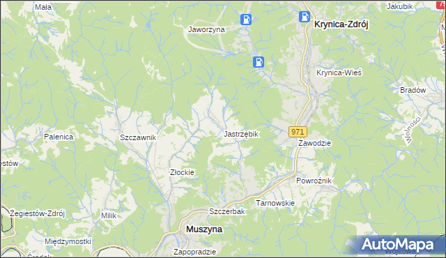 mapa Jastrzębik, Jastrzębik na mapie Targeo