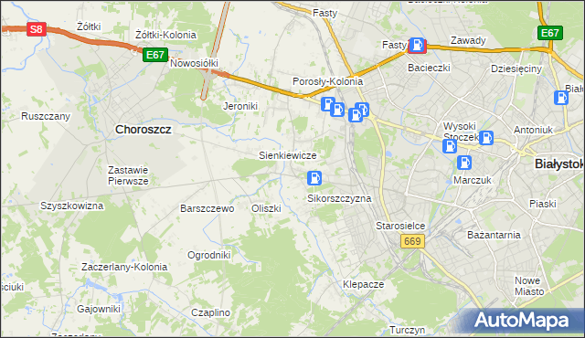 mapa Krupniki, Krupniki na mapie Targeo