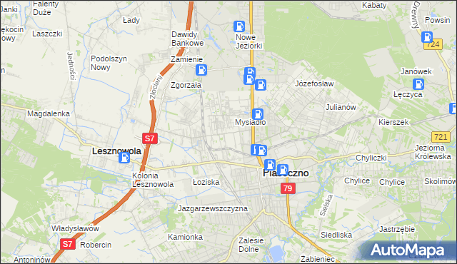 mapa Nowa Iwiczna, Nowa Iwiczna na mapie Targeo