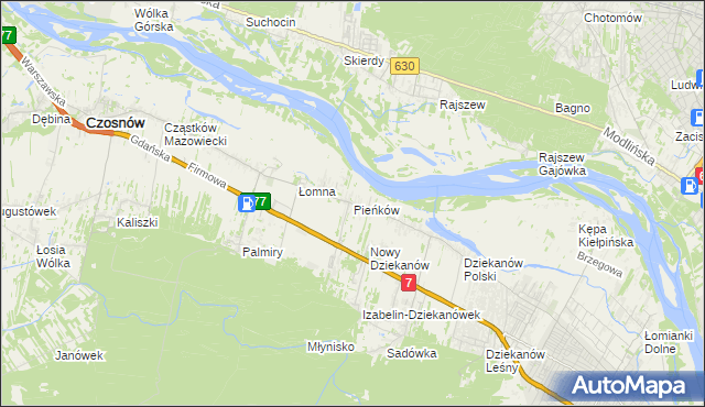 mapa Pieńków, Pieńków na mapie Targeo