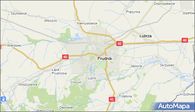 mapa Prudnik, Prudnik na mapie Targeo