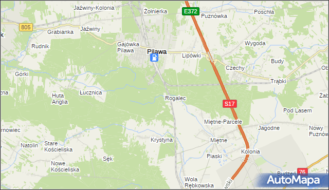 mapa Rogalec, Rogalec na mapie Targeo