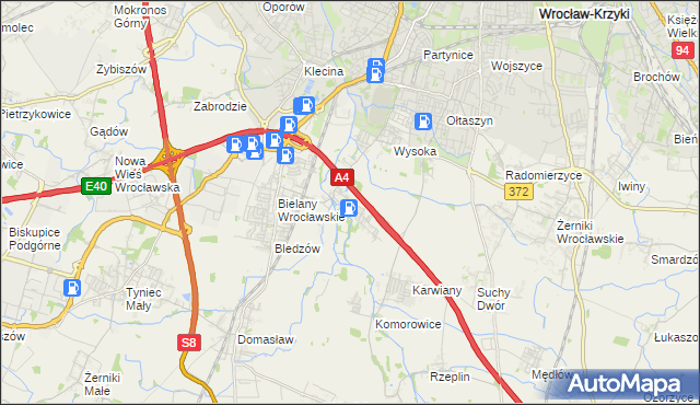 mapa Ślęza, Ślęza na mapie Targeo