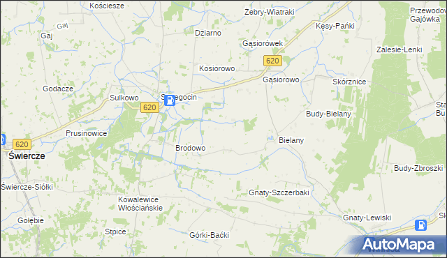 mapa Brodowo-Wity, Brodowo-Wity na mapie Targeo
