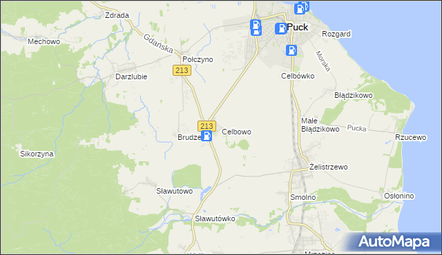 mapa Celbowo, Celbowo na mapie Targeo