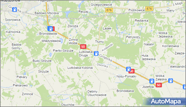 mapa Chudolipie, Chudolipie na mapie Targeo