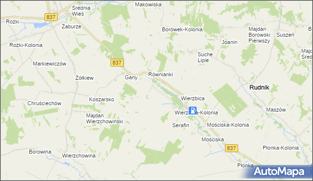 mapa Kaszuby, Kaszuby na mapie Targeo