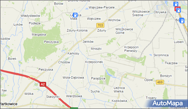 mapa Krzepocin Drugi, Krzepocin Drugi na mapie Targeo