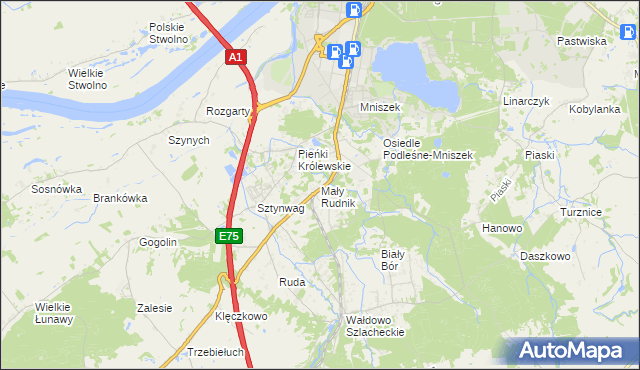 mapa Mały Rudnik, Mały Rudnik na mapie Targeo