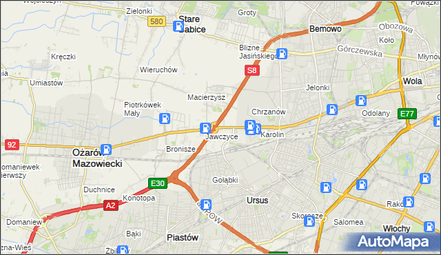 mapa Mory gmina Ożarów Mazowiecki, Mory gmina Ożarów Mazowiecki na mapie Targeo