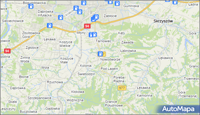mapa Nowodworze, Nowodworze na mapie Targeo