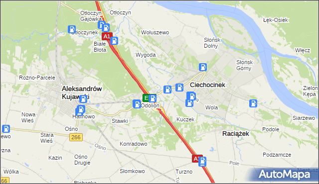 mapa Nowy Ciechocinek, Nowy Ciechocinek na mapie Targeo