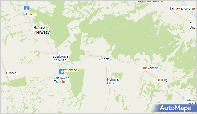 mapa Otrocz, Otrocz na mapie Targeo