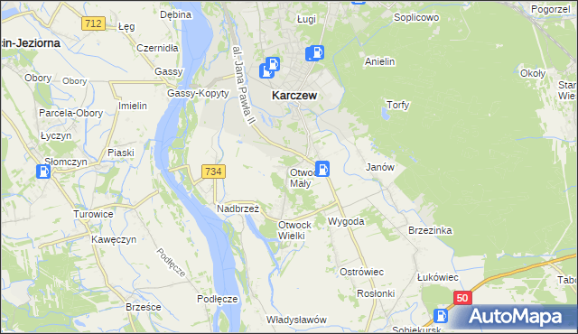 mapa Otwock Mały, Otwock Mały na mapie Targeo